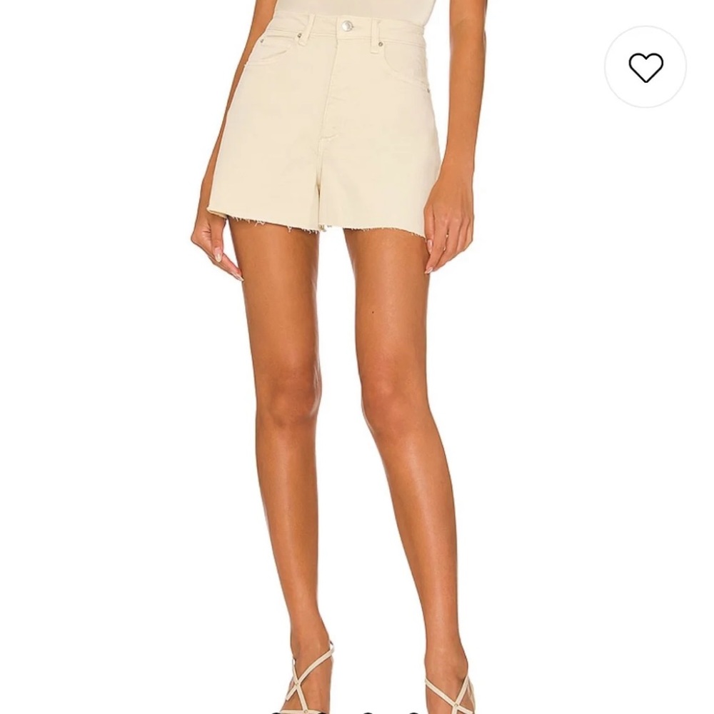 Ivory high waisted shorts